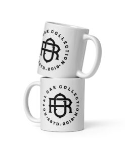 White glossy mug